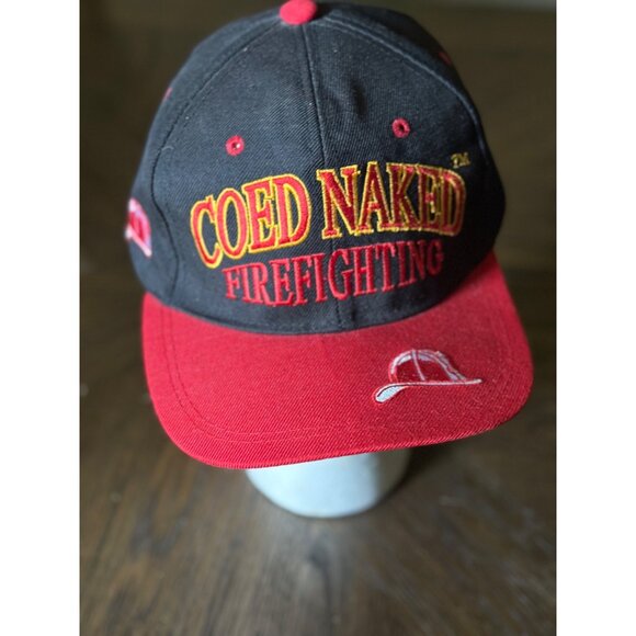 Coed Naked Firefighting Hat - "Find 'Em Hot Leave 'Em Wet" - Adjustable Snapback - Picture 8 of 10